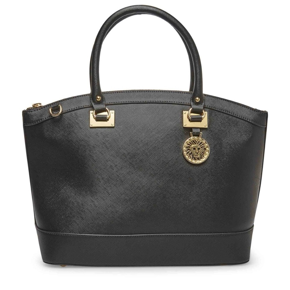 Anne Klein New Recruits Dome Black Satchel Shoulder Bag